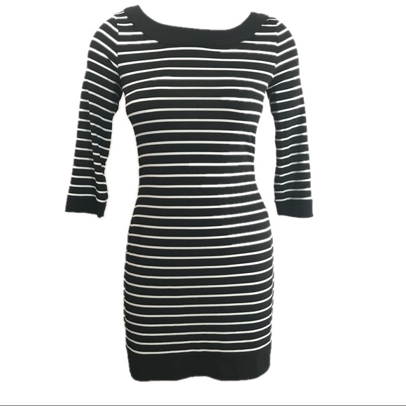 White House Black Market Tunic Top XS Stripe Mini Dress - Picture 2 of 8